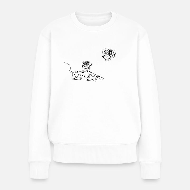 dalmatien - Pull Premium bio Femme - blanc