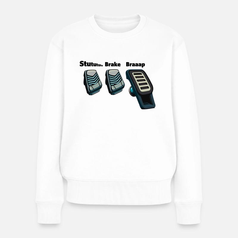 3 Pedals, 1 Love - Frauen Premium Bio Pullover - Weiß