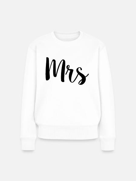 mrs simple - Frauen Premium Bio Pullover - Weiß