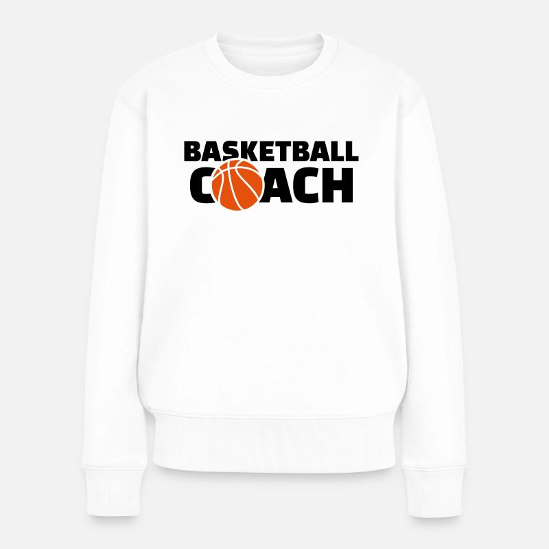 Basketball coach - Pull Premium bio Femme - blanc