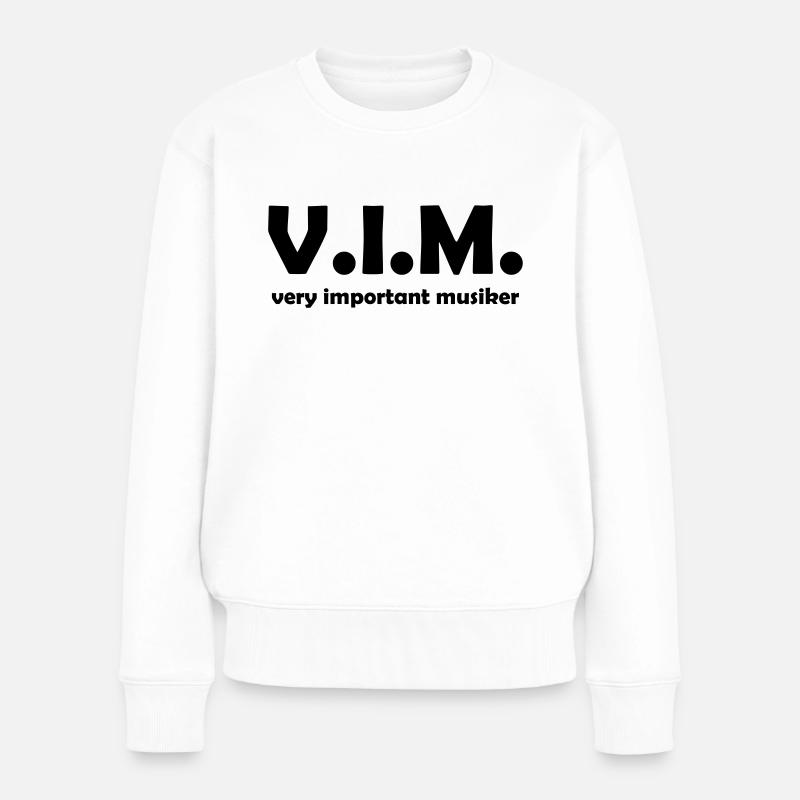 musiker - Frauen Premium Bio Pullover - Weiß