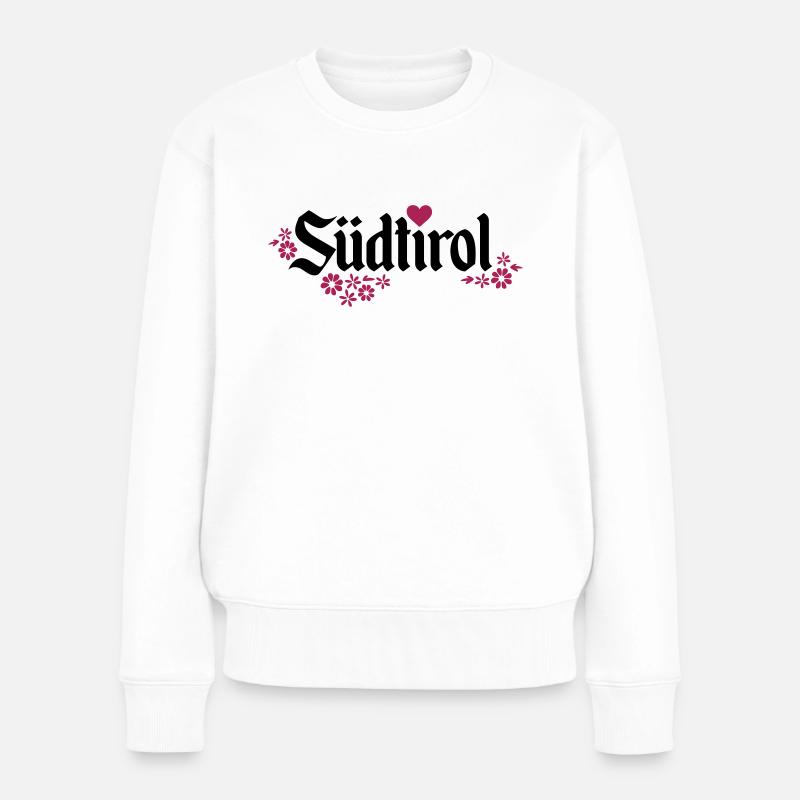 Südtirol - Frauen Premium Bio Pullover - Weiß