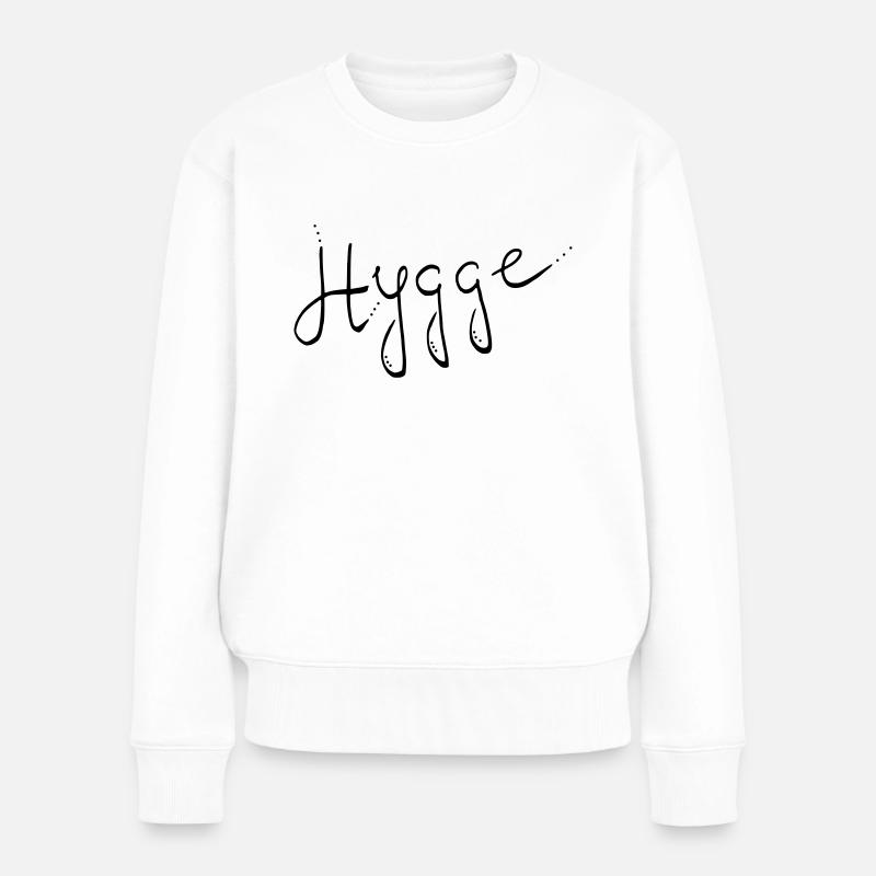 Hygge - Frauen Premium Bio Pullover - Weiß