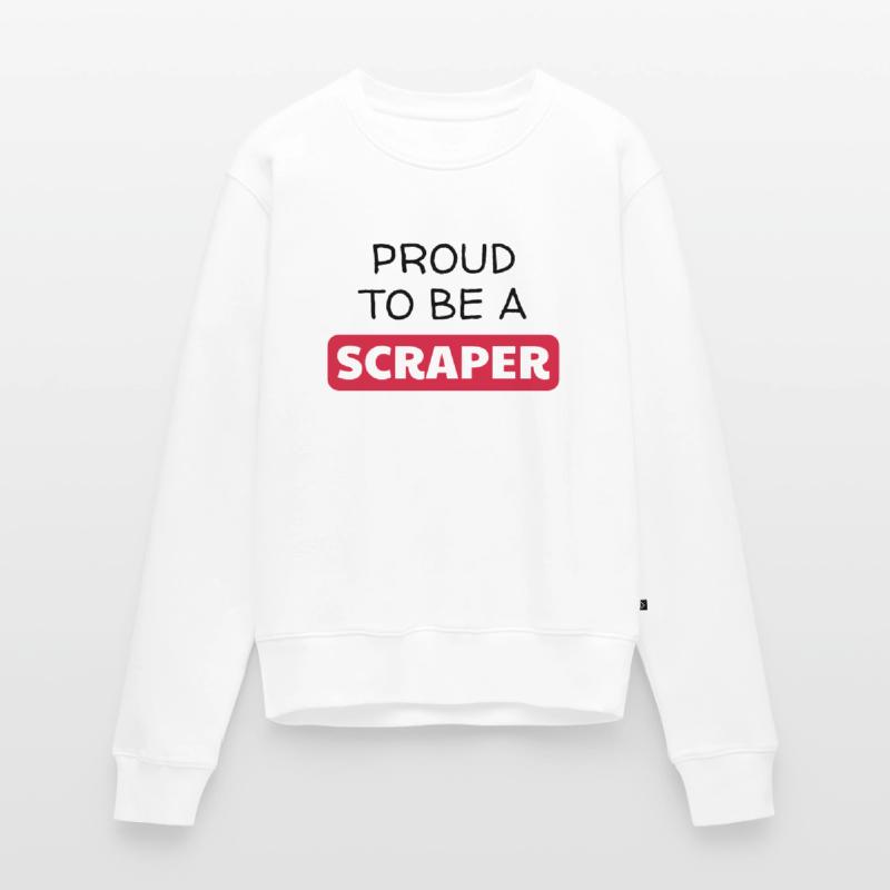 Scrapbooking / Scraper / Scrapeuse / Scrapeur Pull Premium bio Femme
