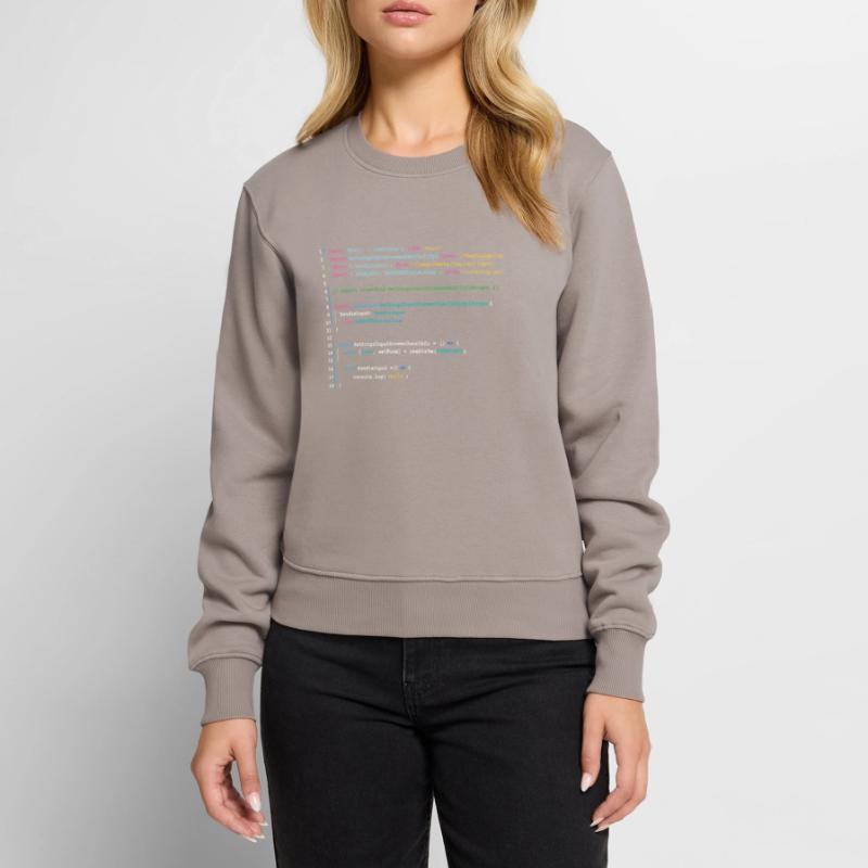 Programmers code in React Women's Premium Organic Jumper