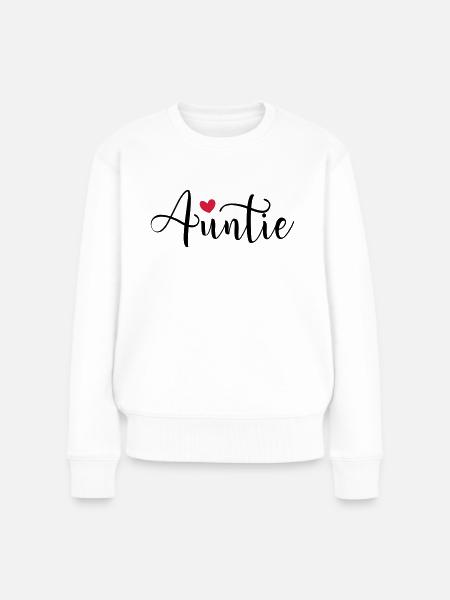 Tante favoriete tante beste tante neef nicht - Vrouwen Premium Bio sweater - wit