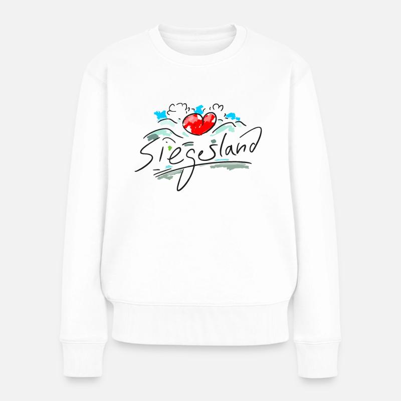 Siegerland - Frauen Premium Bio Pullover - Weiß