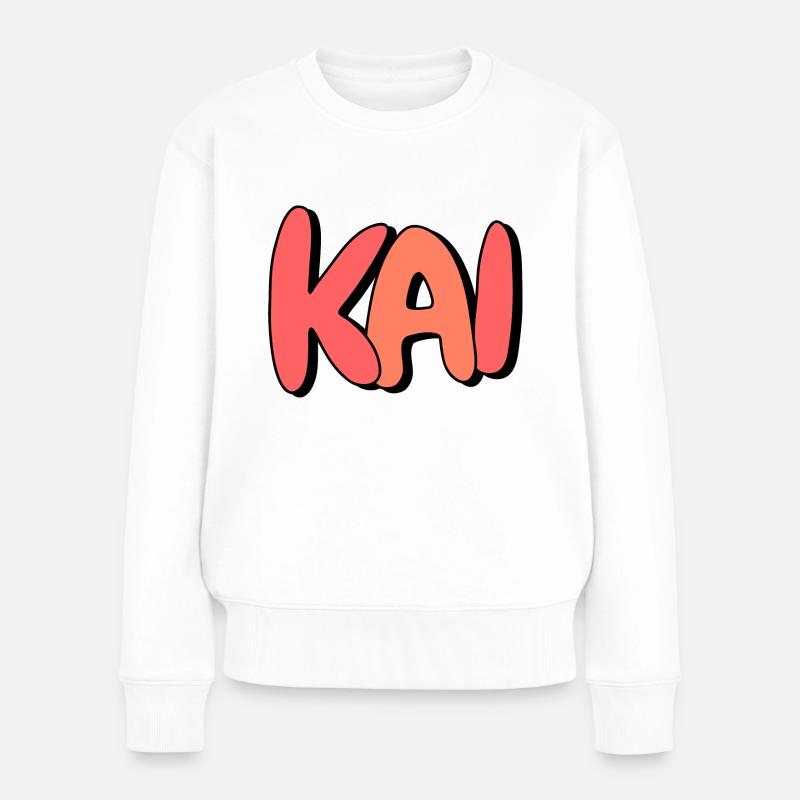 Kai - Frauen Premium Bio Pullover - Weiß