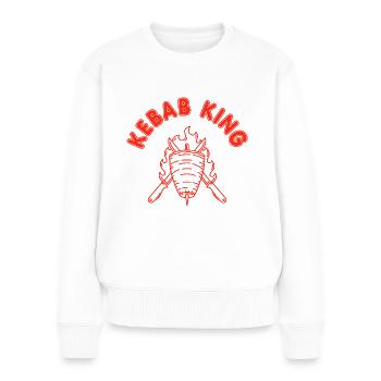 Kebab King Döner Kebab Grill - Women's Premium Organic Jumper - white - Front - Julia (174cm)