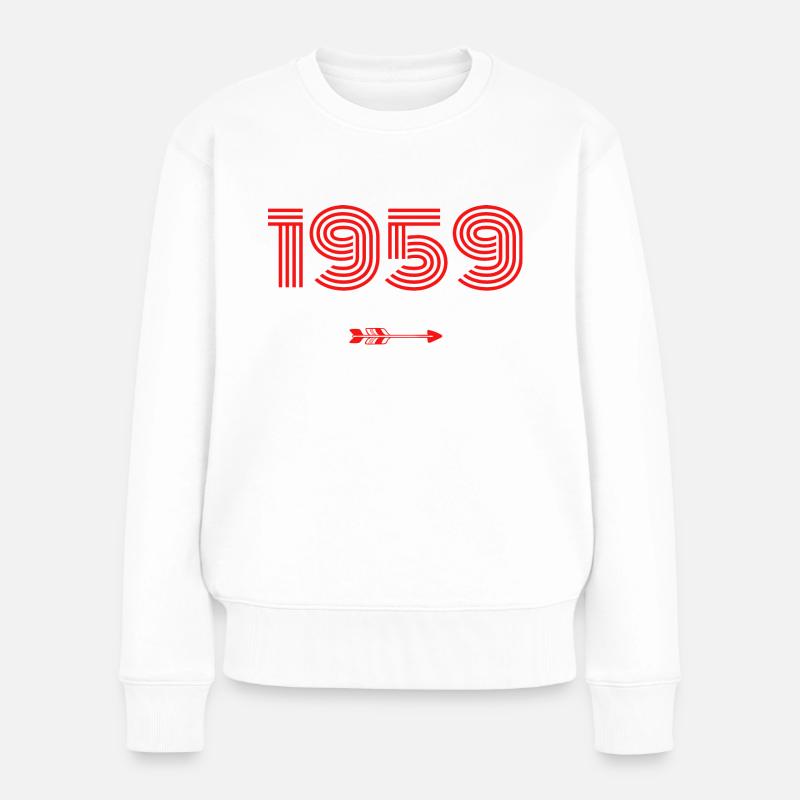 Né en 1959 - Pull Premium bio Femme - blanc