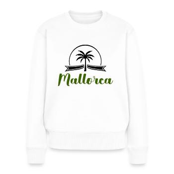 mallorca - Frauen Premium Bio Pullover - Weiß - Vorne - Julia (174cm)