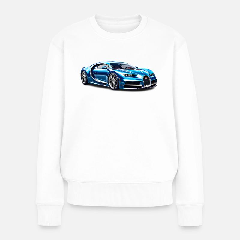 Hypercar Chiron - Frauen Premium Bio Pullover - Weiß