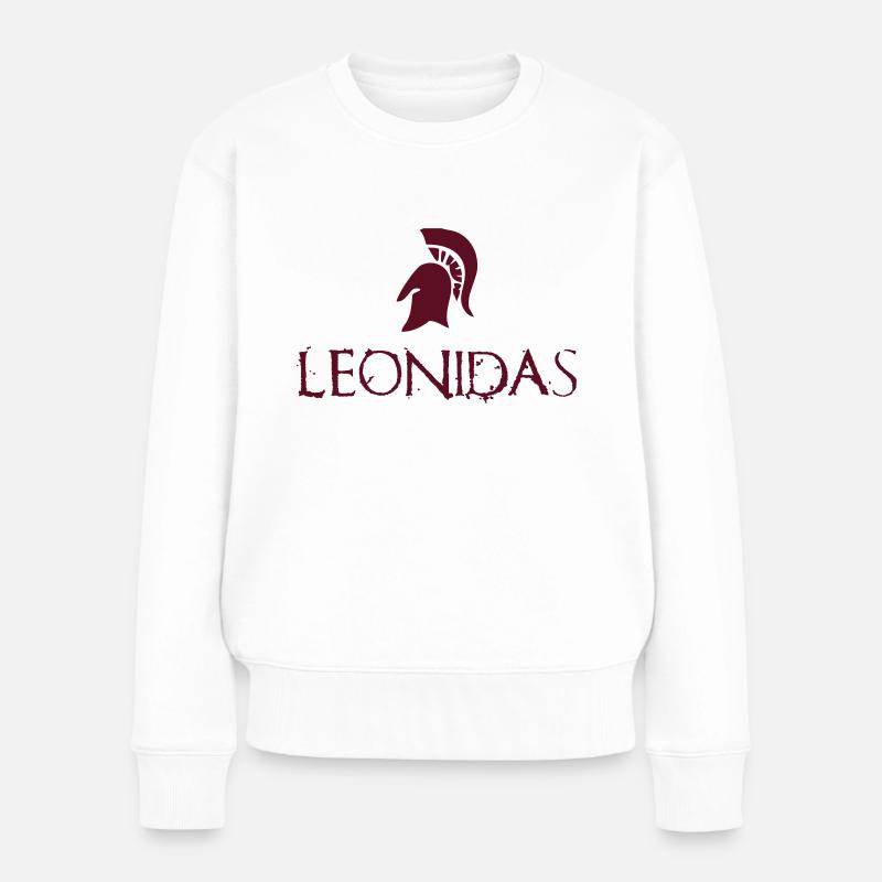 Leonidas Helm - Frauen Premium Bio Pullover - Weiß