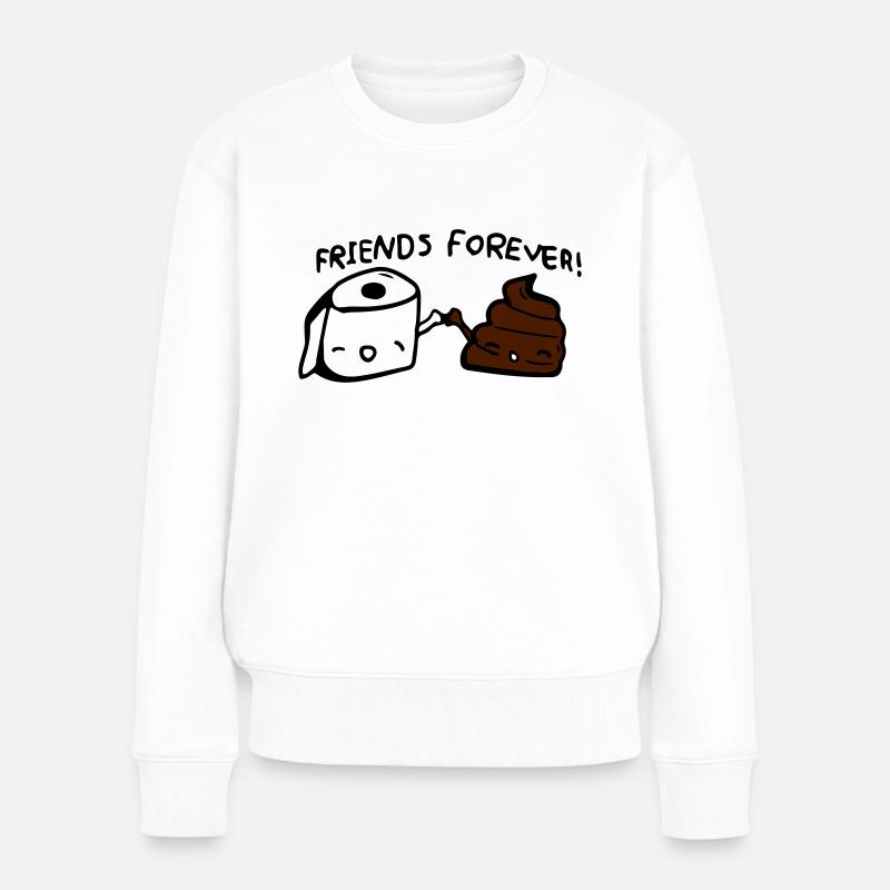 Friends Forever - Frauen Premium Bio Pullover - Weiß