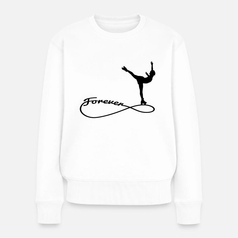 forever rollkunst1 - Frauen Premium Bio Pullover - Weiß