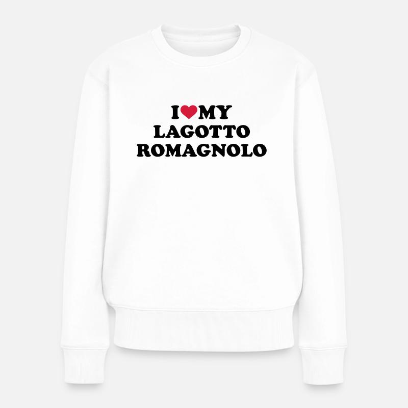 Lagotto Romagnolo - Pull Premium bio Femme - blanc