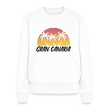 Gran Canaria - Frauen Premium Bio Pullover - Weiß - Vorne - Julia (174cm)