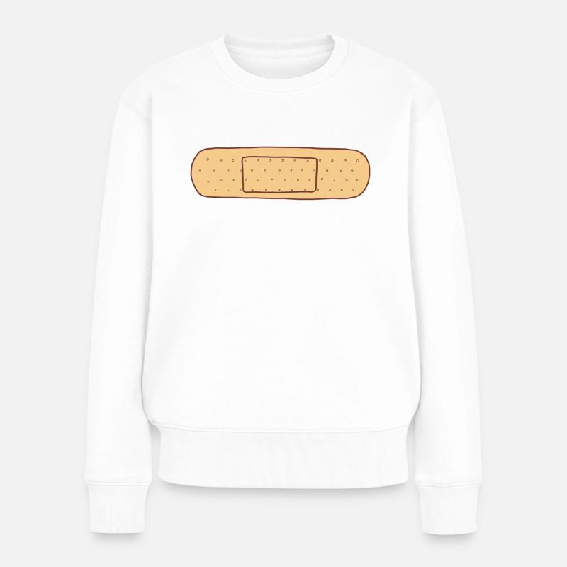 Bandage extrêmement collant - Pull Premium bio Femme - blanc