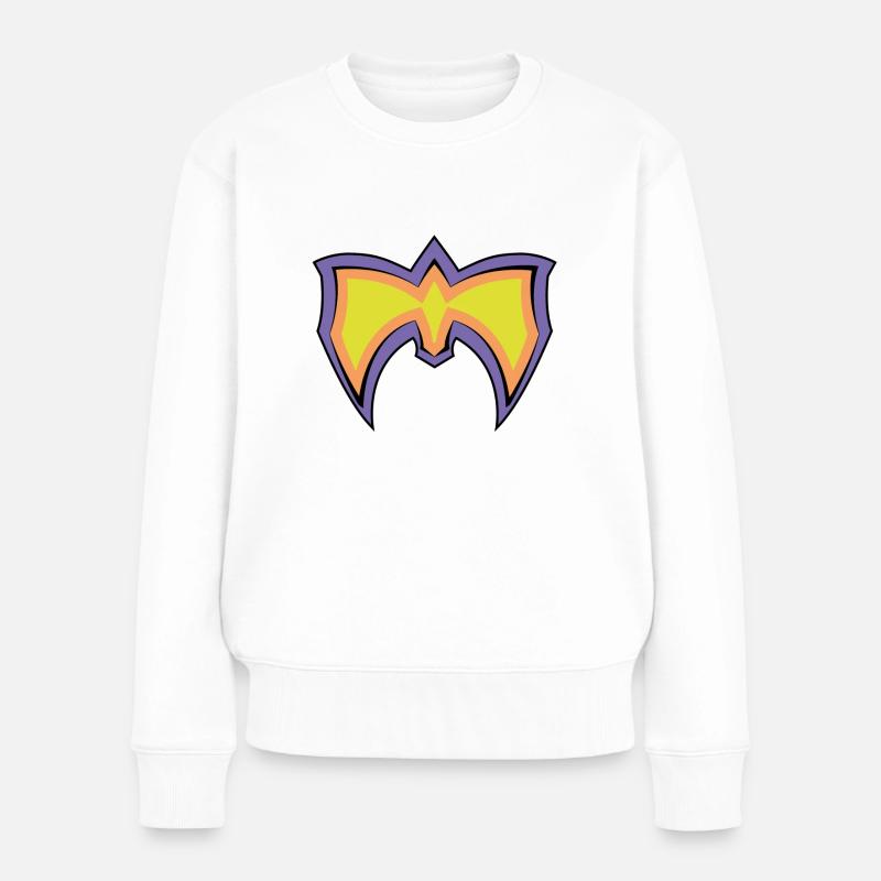 Wrestling 80s - Frauen Premium Bio Pullover - Weiß