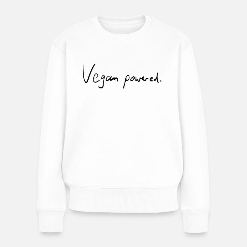 Végétalien alimenté. - Pull Premium bio Femme - blanc