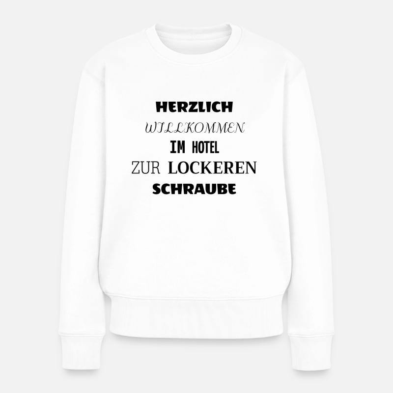 SCHRAUBE - Frauen Premium Bio Pullover - Weiß
