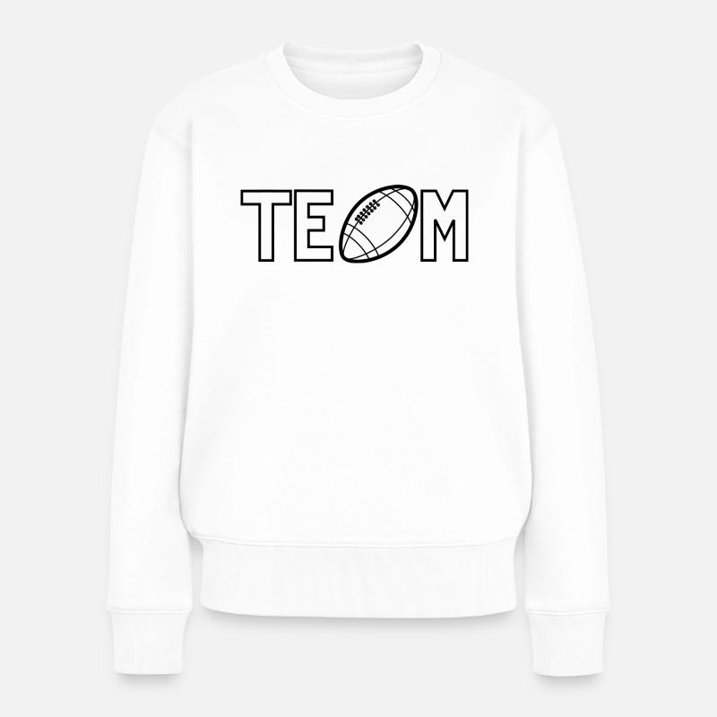 Team - Frauen Premium Bio Pullover - Weiß