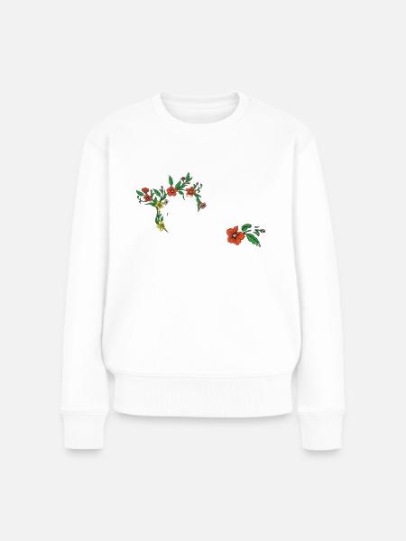 Gott ist Hoffnung Christen Glauben Jesus Christus - Frauen Premium Bio Pullover - Weiß