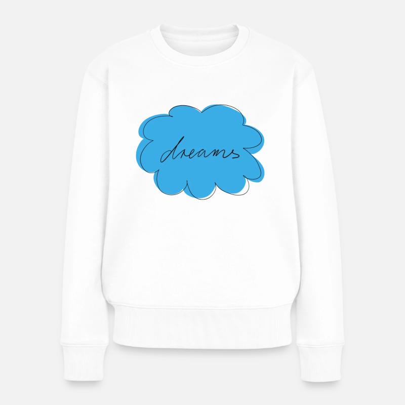 Dreams - Frauen Premium Bio Pullover - Weiß
