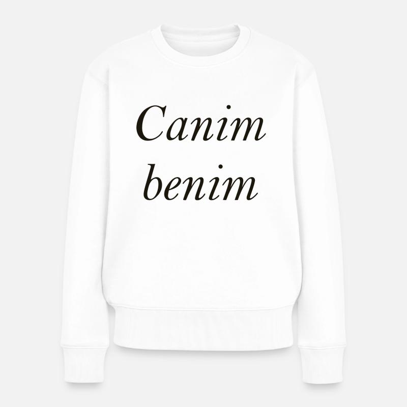 canimbenim2 - Frauen Premium Bio Pullover - Weiß