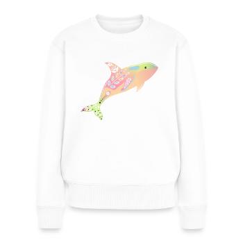 Rainbow Orca - Women's Premium Organic Jumper - white - Front - Julia (174cm)