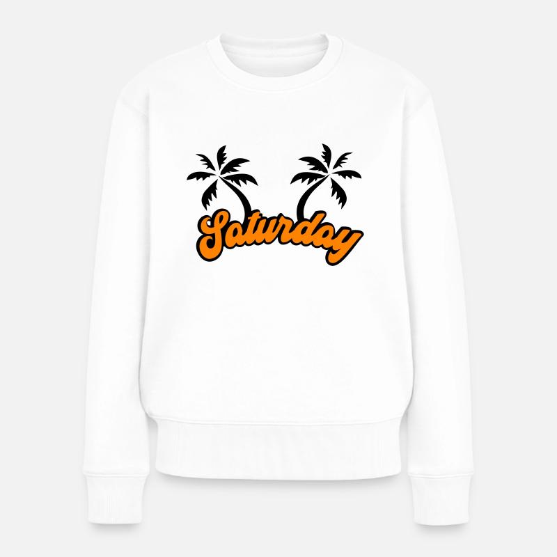 Samedi Le design du week-end - Pull Premium bio Femme - blanc