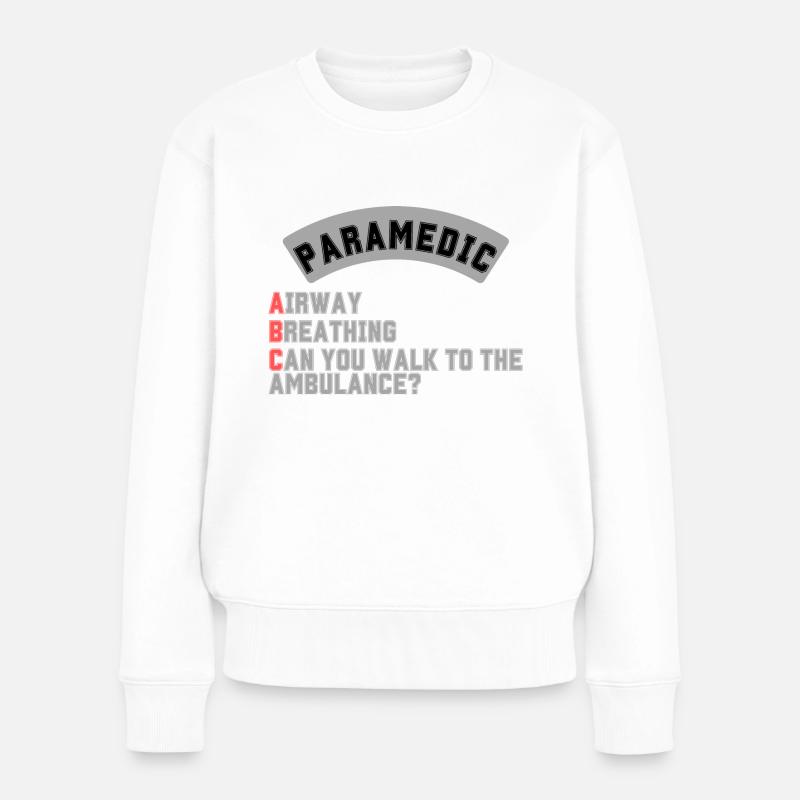 Ambulancier paramédical ABC - Pull Premium bio Femme - blanc