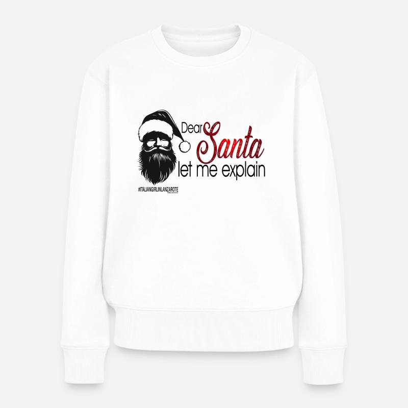 CHER NOËL, - Pull Premium bio Femme - blanc
