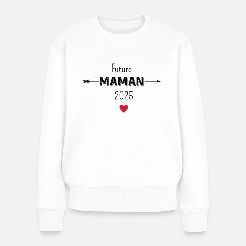 Future maman 2025 - Pull Premium bio Femme - blanc