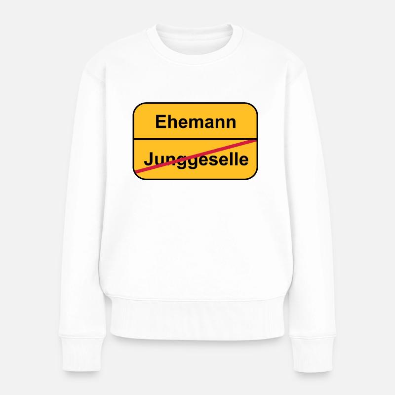 Junggesellenabschied - Frauen Premium Bio Pullover - Weiß