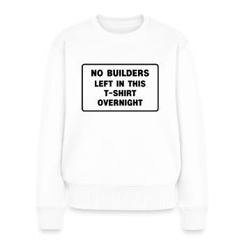 builders - Women's Premium Organic Jumper - white - Front - Julia (174cm)