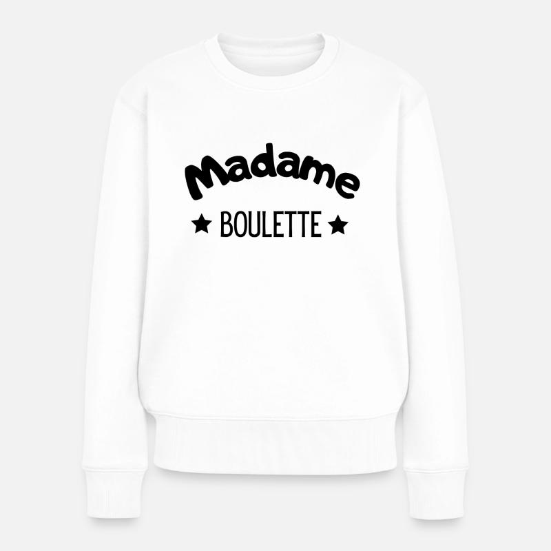 madame boulette - Pull Premium bio Femme - blanc