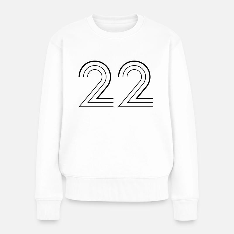 22 - Frauen Premium Bio Pullover - Weiß