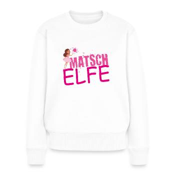 Muddy run shirt mud Matsch Lauf Elfe Team Frau - Frauen Premium Bio Pullover - Weiß - Vorne - Julia (174cm)