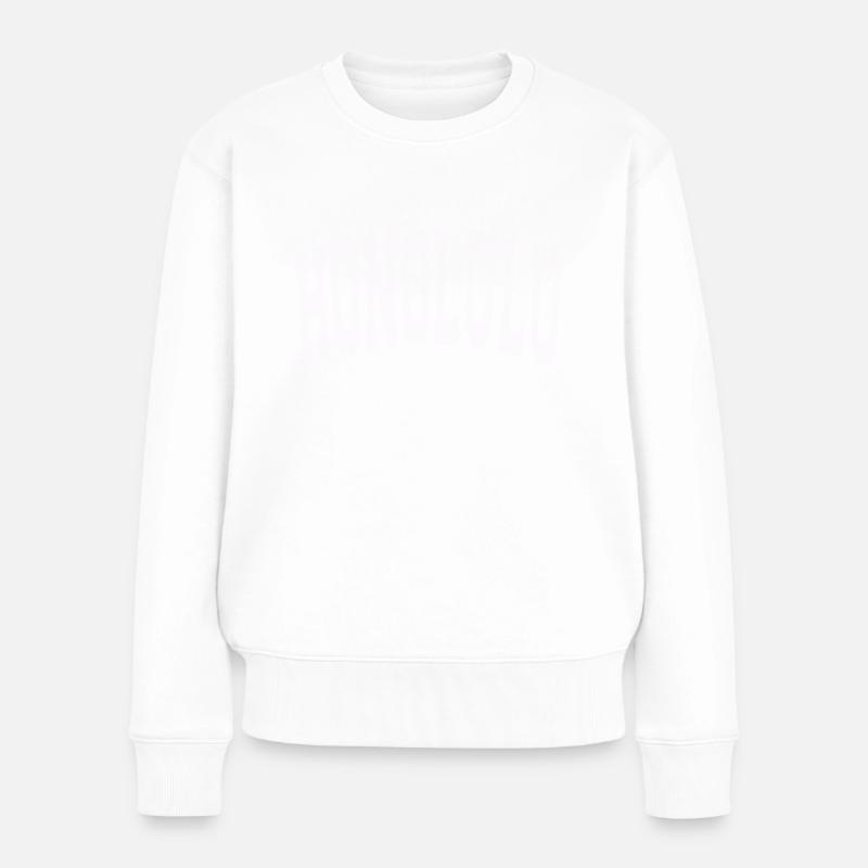 HONOLULU College - Frauen Premium Bio Pullover - Weiß