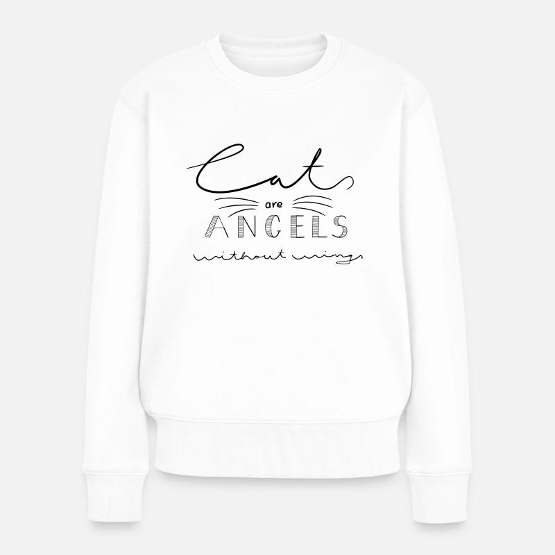 Cats - Frauen Premium Bio Pullover - Weiß