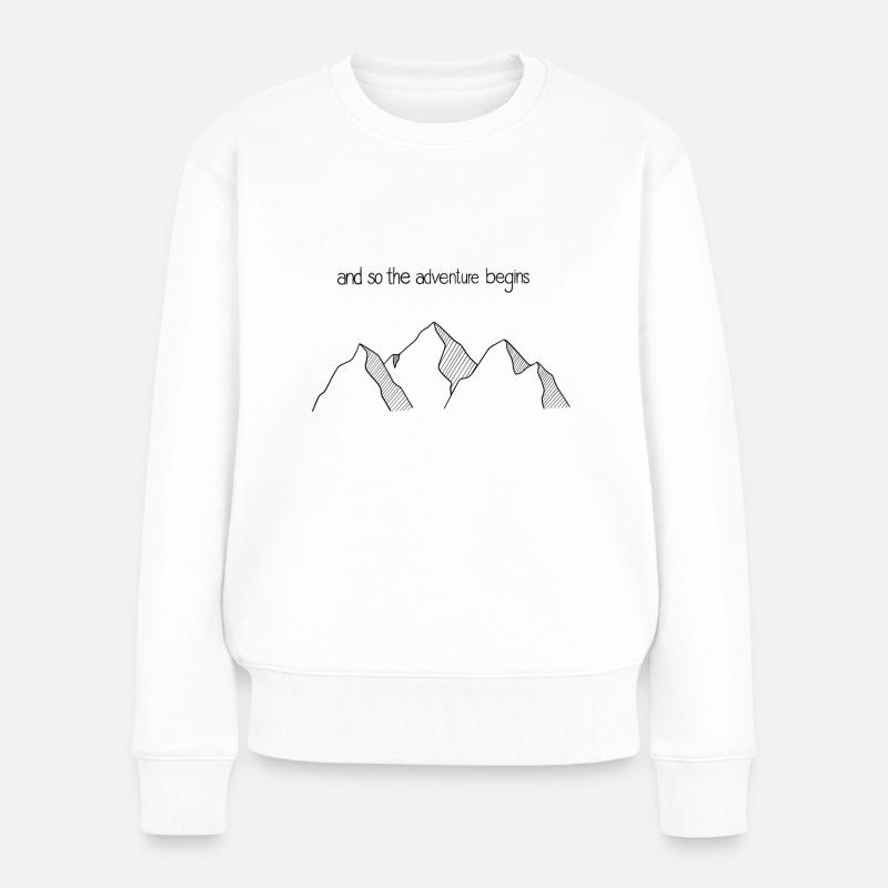 Adventure - Frauen Premium Bio Pullover - Weiß