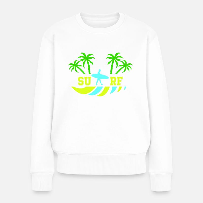 Surfer - Pull Premium bio Femme - blanc