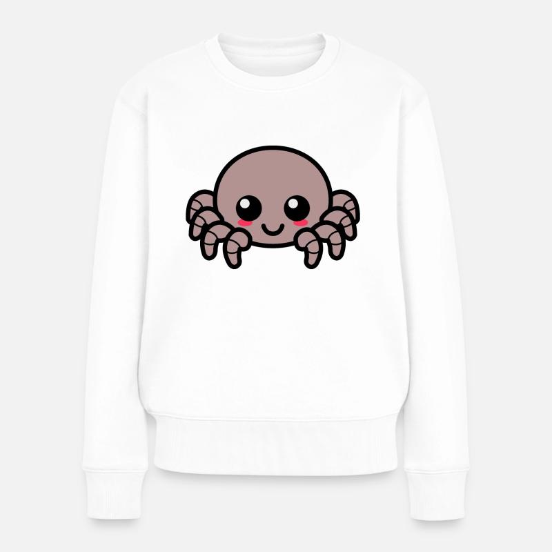 Spinne - Frauen Premium Bio Pullover - Weiß
