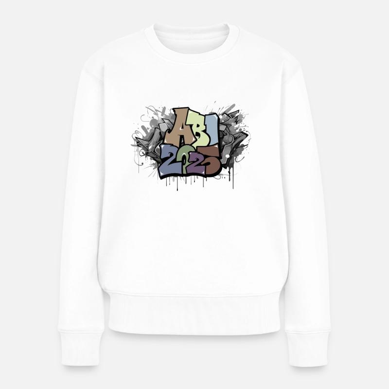 Abitur 2025 Abiturient Geschenk Prüfung Graffiti - Frauen Premium Bio Pullover - Weiß