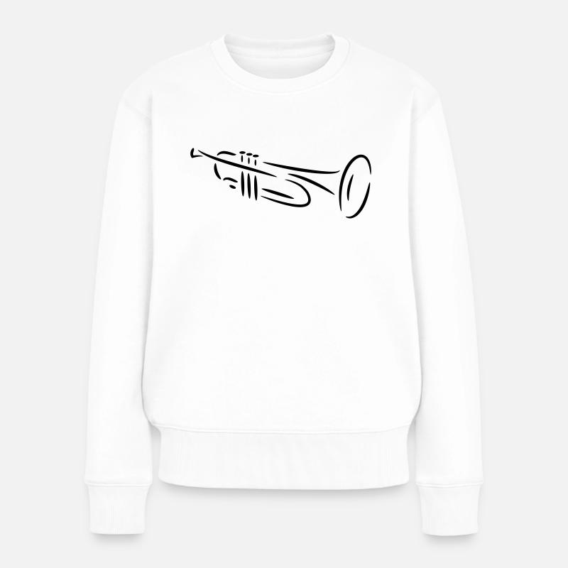 Trompette - Pull Premium bio Femme - blanc