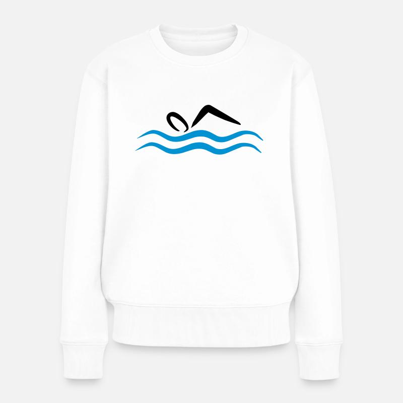 float - Women's Premium Organic Jumper - white