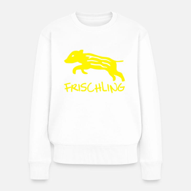 Frischling - Frauen Premium Bio Pullover - Weiß