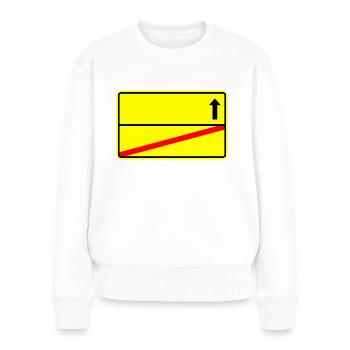 Town sign template - Women's Premium Organic Jumper - white - Front - Julia (174cm)
