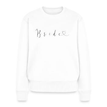 la mariée - Pull Premium bio Femme - blanc - Devant - Julia (174cm)